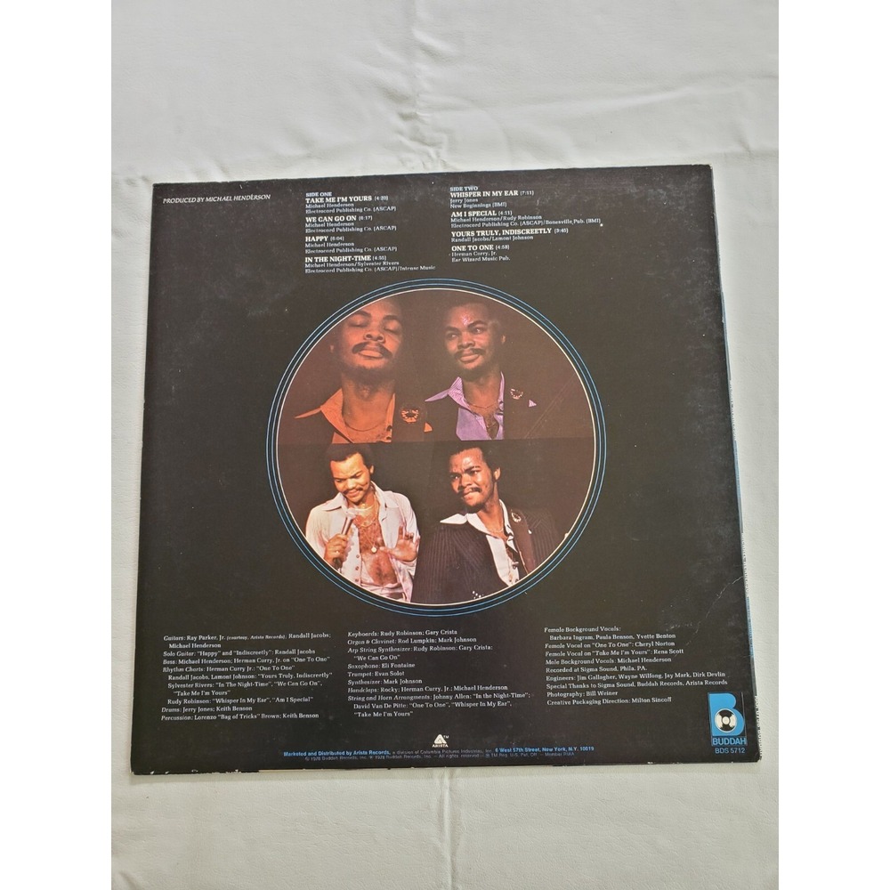 Michael Henderson - In The Night Time LP Buddah BDS 5712 VG+ Tested - Picture 3 of 8